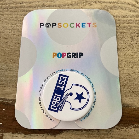 NWT! DALLAS COWBOYS POPSOCKETS POP GRIP “ HOLD YOUR PHONE” - Picture 1 of 3